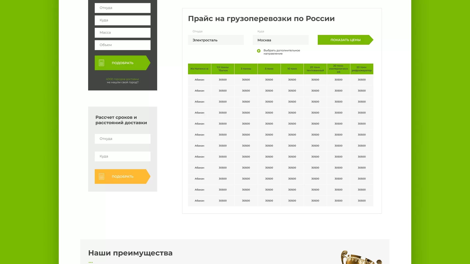 Разработка логотипа и сайта компании «Инком-Логистика» в Кизеле